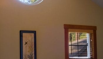Quail Cabin painting and window